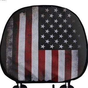 American flag headrest covers